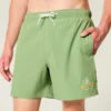 Bañador de volley hasta la mitad del muslo con estampado Malibu Beach