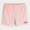 Bañador volley con estampado Hawaii hasta la mitad del muslo