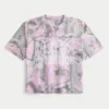 Boxy Crop Posty Co. Jersey estampado