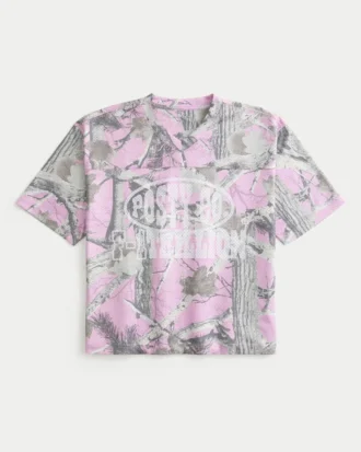 Boxy Crop Posty Co. Jersey estampado