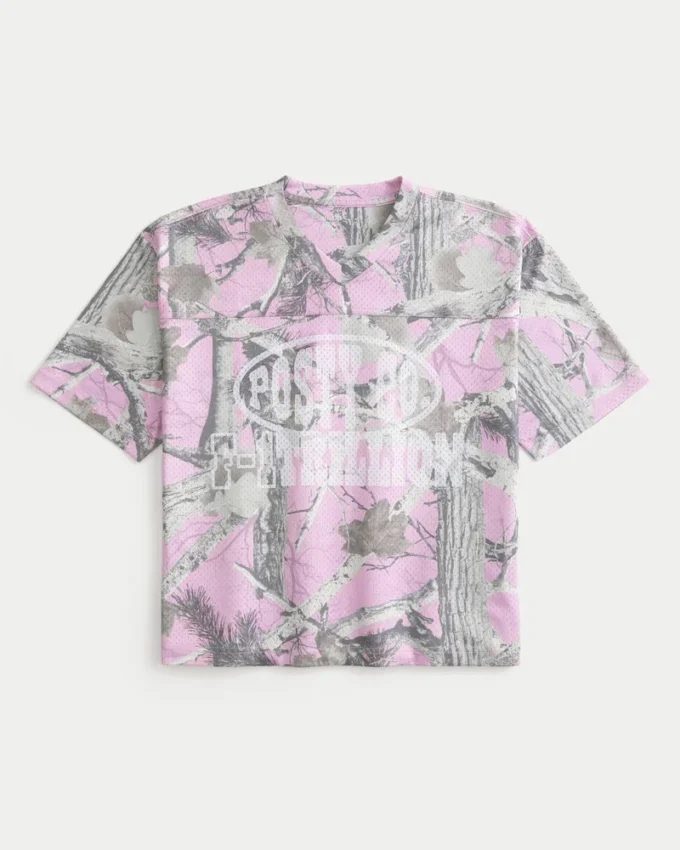 Boxy Crop Posty Co. Jersey estampado