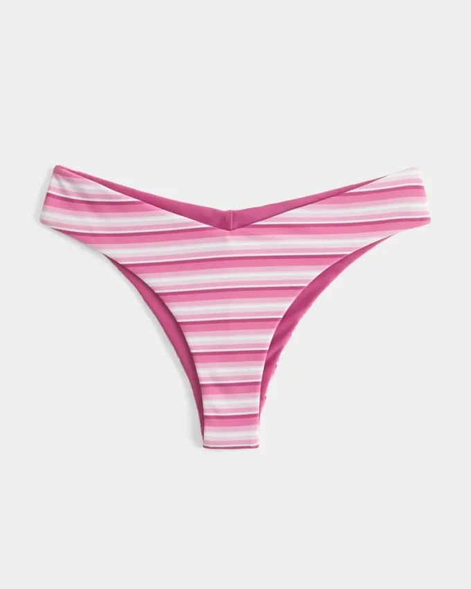 Braguita de bikini atrevida con cintura en V reversible
