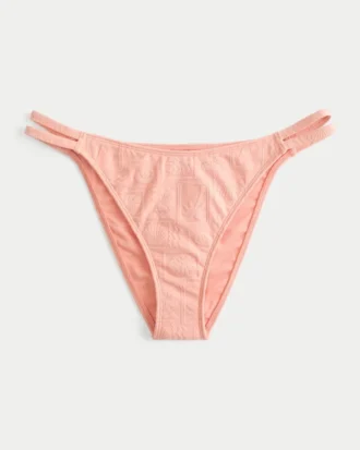Braguita de bikini atrevida con doble tira jacquard
