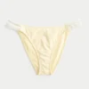 Braguita de bikini atrevida con doble tirante y ribete de estilo croché