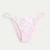 Braguita de bikini atrevida con doble tirante y ribete de estilo croché
