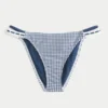 Braguita de bikini atrevida con doble tirante y ribete de estilo croché