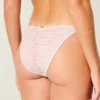 Braguita de bikini atrevida con lazos laterales y lentejuelas estilo croché