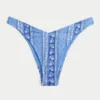 Braguita de bikini atrevida de talle alto y canalé