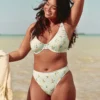 Braguita de bikini Cheekiest de pierna alta con ribete