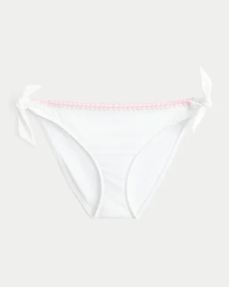 Braguita de bikini con lazos laterales cosidos