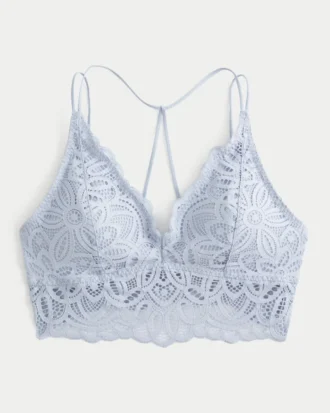 Bralette de encaje estilo crochet