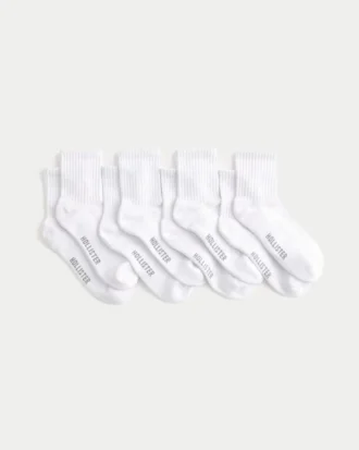 Calcetines cortos con logotipo, paquete de 4