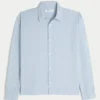 Camisa con botones de mezcla de lino