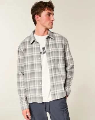 Camisa de franela cuadrada
