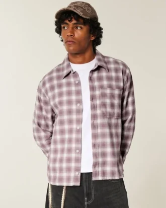Camisa de franela cuadrada
