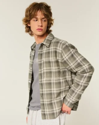 Camisa de franela cuadrada