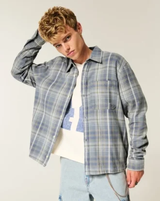 Camisa de franela cuadrada