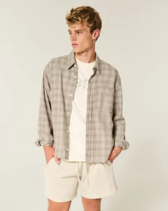 Camisa de franela cuadrada