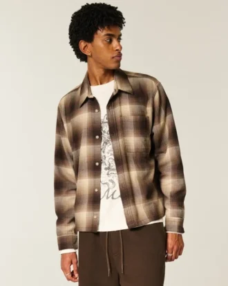 Camisa de franela cuadrada