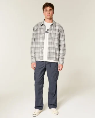 Camisa de franela cuadrada