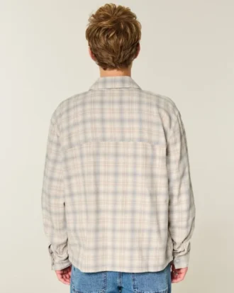 Camisa de franela cuadrada