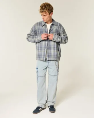 Camisa de franela cuadrada