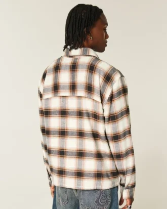 Camisa de franela cuadrada