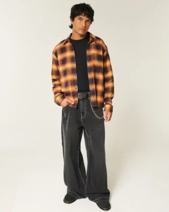Camisa de franela cuadrada