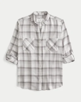Camisa de franela oversize