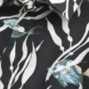 Camisa de mezcla de lino con estampado de peces tropicales
