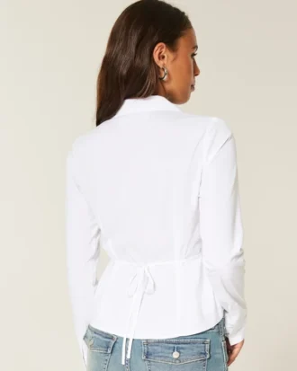 Camisa de popelín con botones