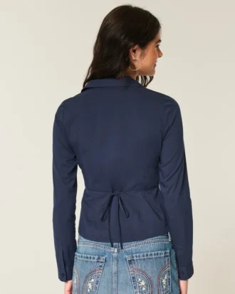 Camisa de popelín con botones