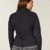 Camisa elástica de popelín estilo esmoquin