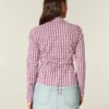 Camisa elástica de popelín estilo esmoquin