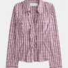 Camisa elástica de popelín estilo esmoquin