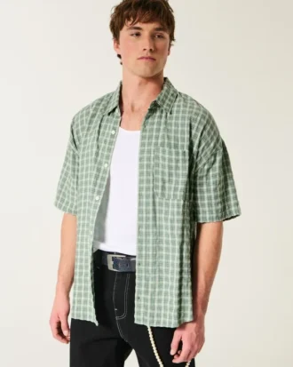 Camisa holgada de manga corta