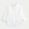 Camisa oversize de mezcla de lino