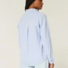 Camisa oversize de mezcla de lino