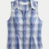 Camisa sin mangas con botones Camisa sin mangas con botones
