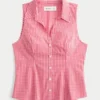 Camisa sin mangas con botones Camisa sin mangas con botones
