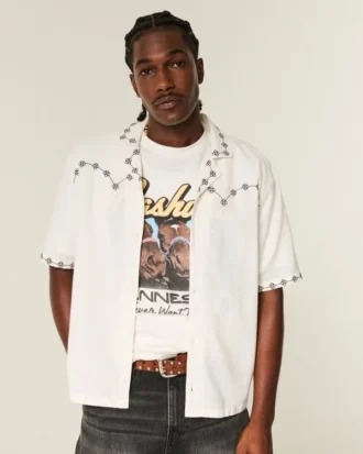 Camisa western de manga corta