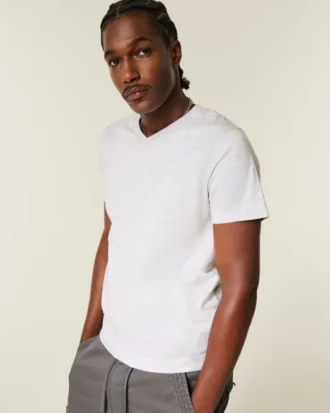 Camiseta con cuello en V