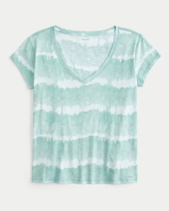 Camiseta con cuello en V