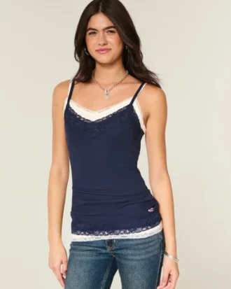 Camiseta con encaje