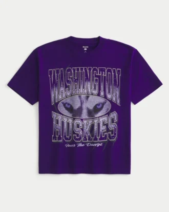 Camiseta con estampado cuadrado de los Washington Huskies