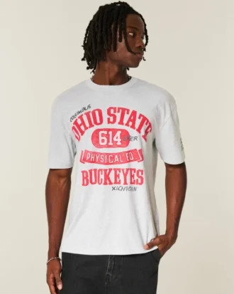 Camiseta con gráfico de los Buckeyes de la Universidad Estatal de Ohio