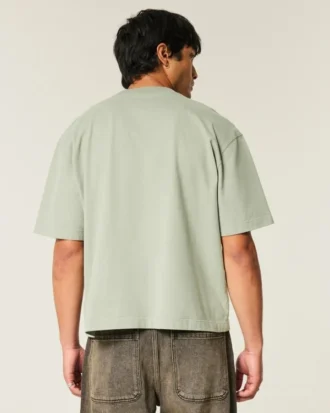 Camiseta corta de manga corta y corte cuadrado