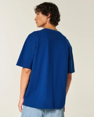 Camiseta de algodón grueso y corte cuadrado