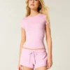Camiseta de bebé de tejido elástico suave sin costuras