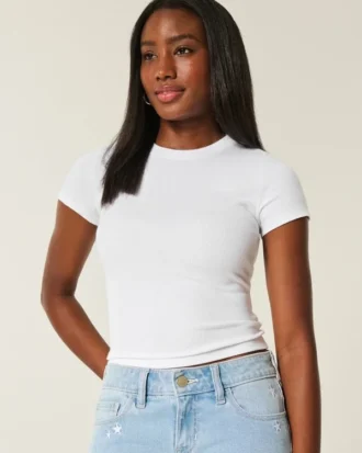 Camiseta de cuello redondo